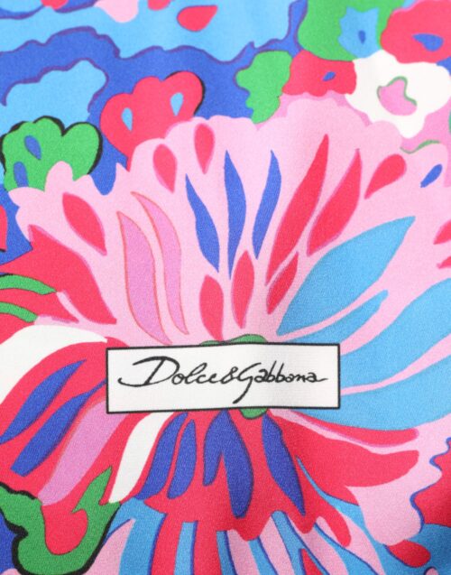Dolce & Gabbana mitmevärvilise lilleprindiga tuunika pluus