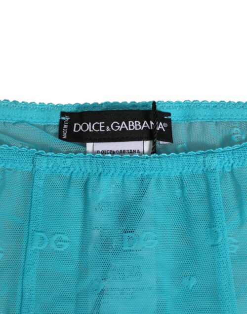 Dolce & Gabbana Light Blue logo pitsist midi aluspüksid