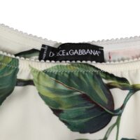 Dolce & Gabbana valged siidsatiinist pitsäärisega lillelised aluspüksid