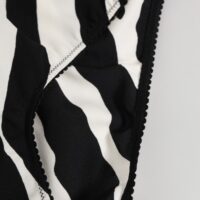 Dolce & Gabbana must-valge sebramustriga slip-aluspüksid