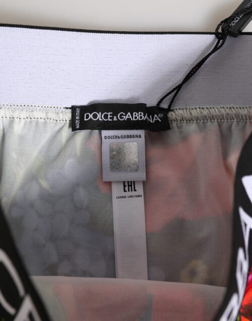 Dolce & Gabbana mitmevärvilise lilleprindiga kõrge vöökohaga aluspüksid