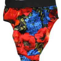Dolce & Gabbana mitmevärvilise lilleprindiga kõrge vöökohaga aluspüksid