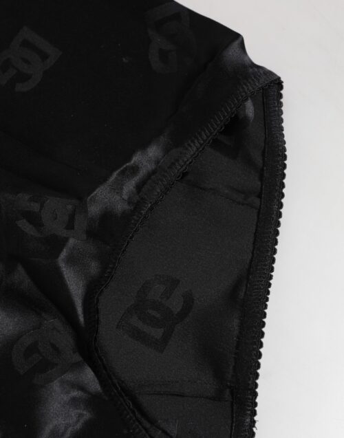 Dolce & Gabbana must siidist veniv kõrge vöökohaga korsettrihm