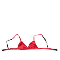 Dolce & Gabbana punane siidist satiinist kolmnurkne pehme korviga rinnahoidja