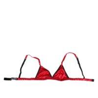 Dolce & Gabbana punane siidist satiinist kolmnurkne pehme korviga rinnahoidja