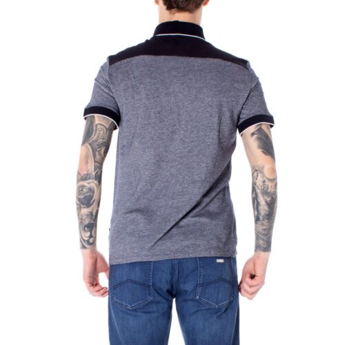 Armani Exchange sinine puuvillane polosärk