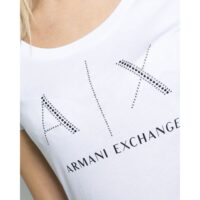 Armani Exchange valge puuvillane T-särk
