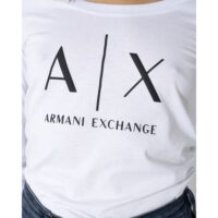 Armani Exchange valge pikkade varrukatega T-särk