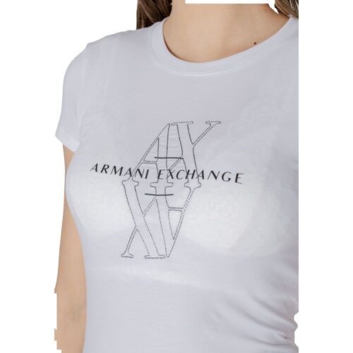Armani Exchange valge puuvillane T-särk