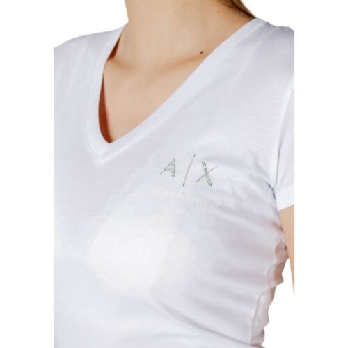 Armani Exchange valge puuvillane T-särk