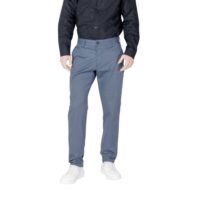 Armani Exchange Blue Cotton Skinny Pants
