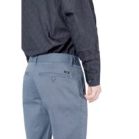 Armani Exchange Blue Cotton Skinny Pants