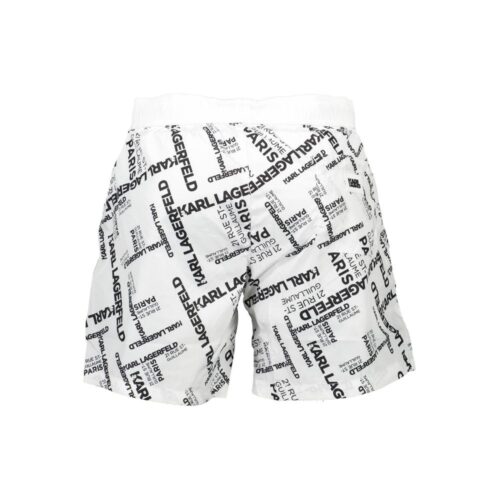 9135919.jpeg Karl Lagerfeld White Polyester Men's Swim Boxer