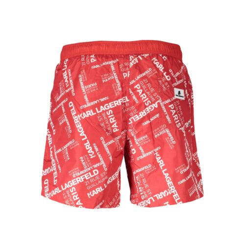 9135943.jpeg Karl Lagerfeld Rosso Polyester Men's Swim Boxer