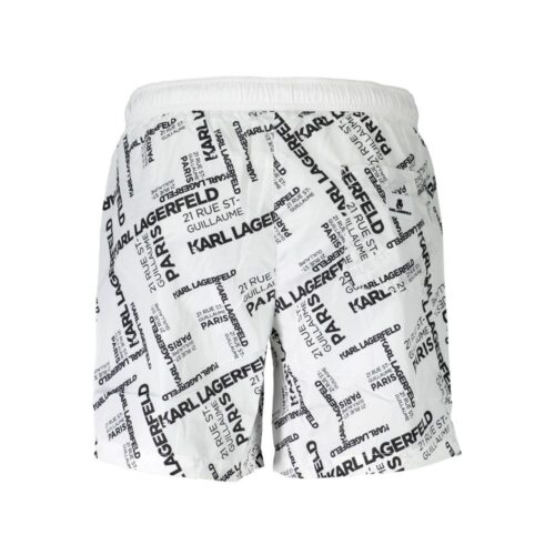 9135980.jpeg Karl Lagerfeld Bianco Polyester Men's Swim Boxer