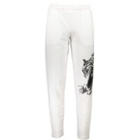 Cavalli Class Bianco Cotton Men's Track Pant
