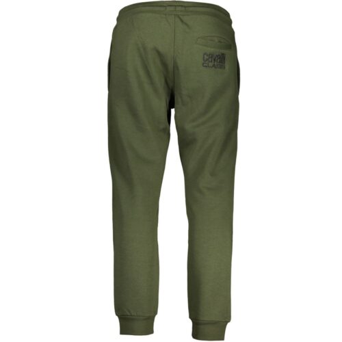 Cavalli Class Verde Polyester Men Sweatpant
