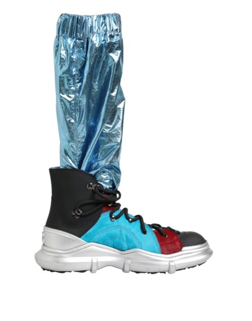 Dolce & Gabbana sinised paeltega üle põlve sokksaapad meestele