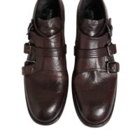 Dolce & Gabbana pruunist monk‑rihmaga pidulikud Derby kingad