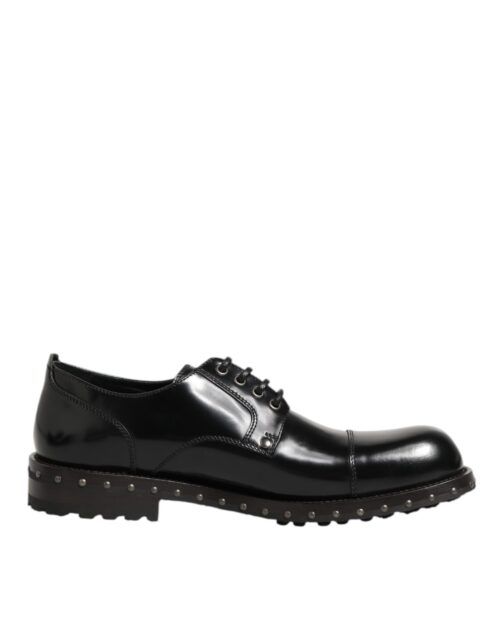 Dolce & Gabbana mustad neetidega meeste pidulikud Derby kingad