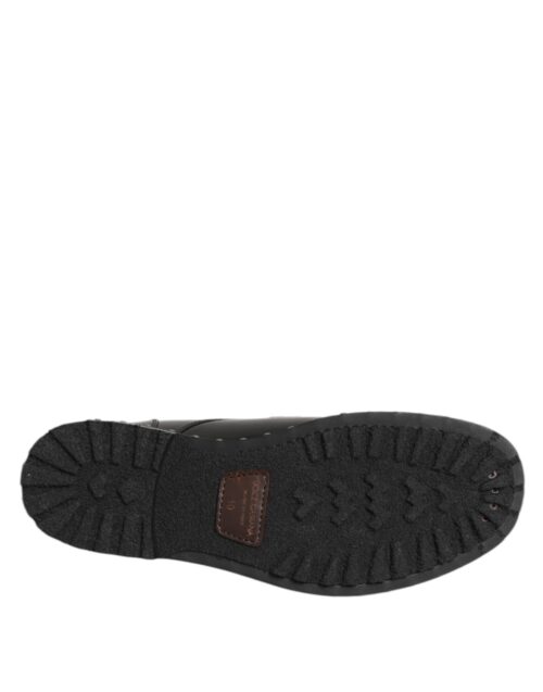 Dolce & Gabbana mustad neetidega meeste pidulikud Derby kingad