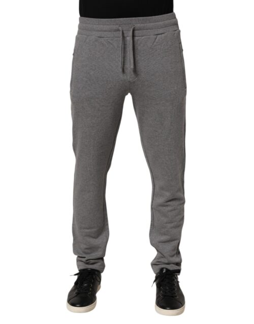 Dolce & Gabbana puuvillased jogger dressipüksid hall