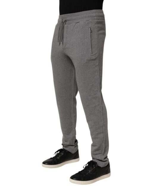 Dolce & Gabbana puuvillased jogger dressipüksid hall