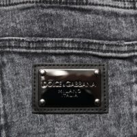 Dolce & Gabbana hallid puuvillased slim fit teksapüksid