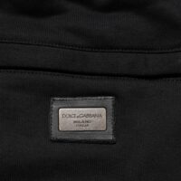 Dolce & Gabbana mustad puuvillased jogger-dressipüksid
