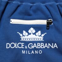 Dolce & Gabbana sinised puuvillasegusest kangast Bermuda dressipüksid