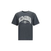 Dolce & Gabbana Gray Cotton T-Shirt