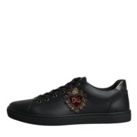 9273885.jpeg Dolce & Gabbana Black London Sacred Heart Men Sneakers Shoes