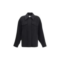 Max Mara Black Wool Cloacks