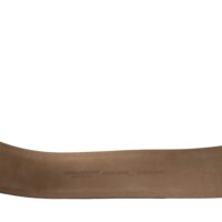 Dolce & Gabbana mustast nahast klassikaline ovaalse metallpandlaga vöö