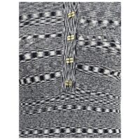 Ganni must viskoosist polosärk