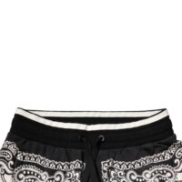 Dolce & Gabbana Mustad jogger-dressipüksid bandaanamustriga