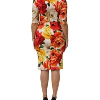 Dolce & Gabbana mitmevärvilise lilleprindiga viskooskleit