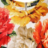 Dolce & Gabbana mitmevärvilise lilleprindiga viskooskleit