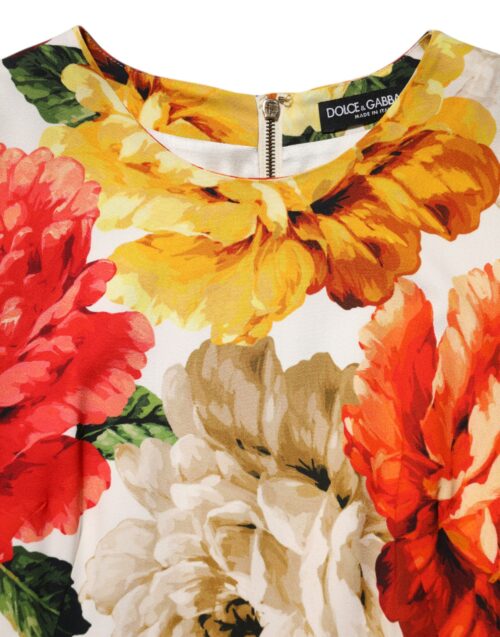 Dolce & Gabbana mitmevärvilise lilleprindiga viskooskleit