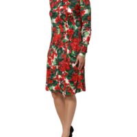 Dolce & Gabbana mitmevärviline lilleline lühike Portofino kleit