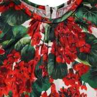 Dolce & Gabbana mitmevärviline lilleline lühike Portofino kleit