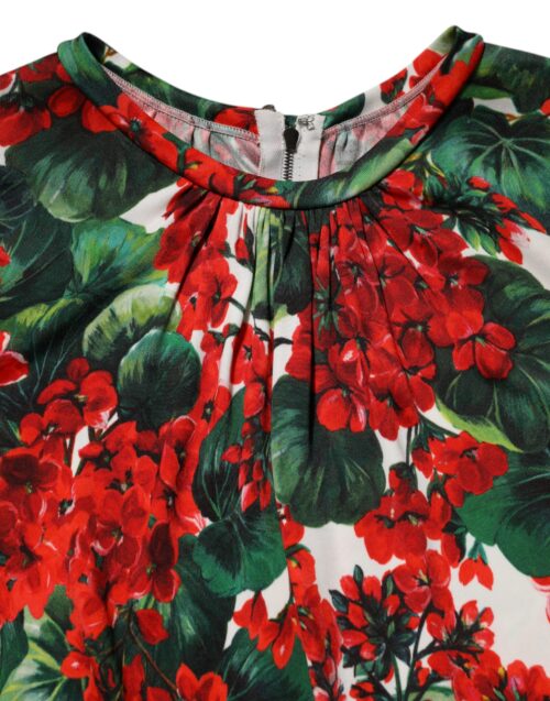 Dolce & Gabbana mitmevärviline lilleline lühike Portofino kleit