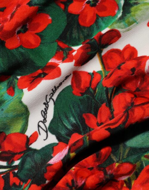 Dolce & Gabbana mitmevärviline lilleline lühike Portofino kleit