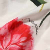 Dolce & Gabbana valge õlaline lilleline pliiatskleit