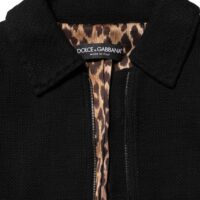 9398037-1.jpeg Dolce & Gabbana must lühike lukuga puuvillane jakk