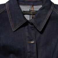 Dolce & Gabbana tumesinine puuvillane kraega teksamantel