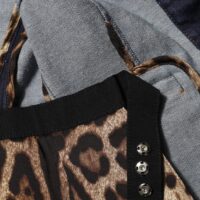 Dolce & Gabbana tumesinine puuvillane kraega teksamantel