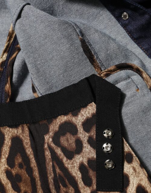 Dolce & Gabbana tumesinine puuvillane kraega teksamantel