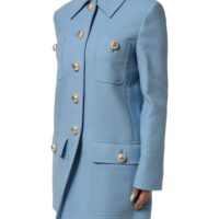 Dolce & Gabbana sinine nööpidega trenchmantel