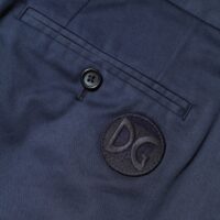 Dolce & Gabbana sinised puuvillased venivad keskmise vöökõrgusega bermuudalühikesed püksid